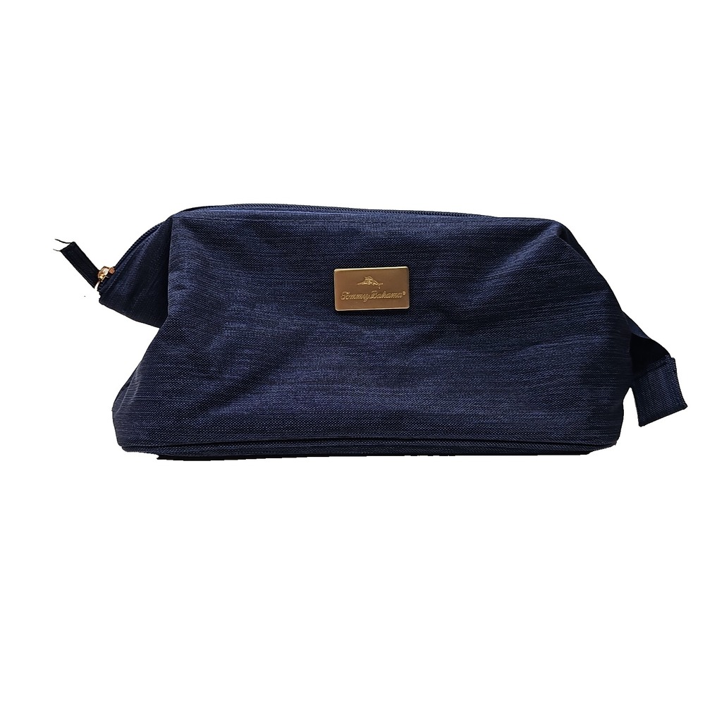 TOMMY BAHAMA MEN TOILETRY SHAVING DOPP TRAVEL BAG BLUE MSRP‎ $58 Great Condition